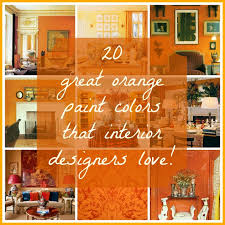 20 fabulous shades of orange paint and