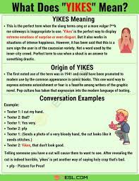 Yikes Meaning What Does Yikes Mean With Useful Examples British Slang Words Slang Words Meant To Be