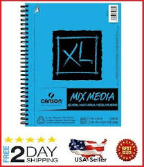 Print on letter sized (8.5in x 11in) paper. Canson Xl Series Mix Media Pad 60 Sheets 4000371 5 5 X 8 5 Side Wire Bound Sointechile Cl