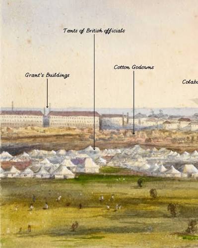 Ever wondered how Colaba looked in the 1870s? This March 1870 water-colour painting titled 'Bombay – The Esplanade and Colaba in the distance (from the top of Watson's Hotel)' by John Frederick