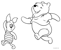 In this coloring page, winnie the pooh and christopher robin are talking sitting in a tree! Free Printable Winnie The Pooh Coloring Pages For Kids
