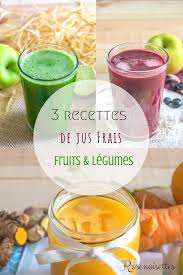 3 Recettes De Jus Frais De Fruits Legumes A L Extracteur Recette Jus Recette Jus De Legumes Recette Jus De Fruit