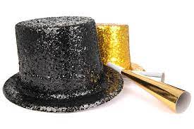 New Years Eve Party Horns 30 Party Horn Blower New Years Eve Top Hat Party Stock Photos Pictures Royalty Free Images Istock