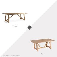 They slide into the ends of the table to maintain the look of the. Daily Find Wisteria White Oak Architect S Dining Table Copycatchic