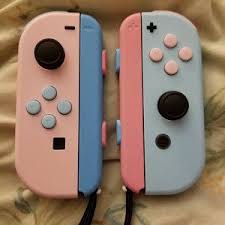 custom pastel baby pink and blue nintendo switch joy con etsy in 2020 nintendo switch accessories nintendo switch nintendo switch case