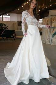 Wedding Dresses Long Weddingdresseslong Ivory Wedding Dresses Ivoryweddingdresses Long Sleeve Satin Wedding Dress Online Wedding Dress Wedding Dress Sleeves