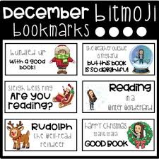 December Bitmoji Bookmarks By Spaids In The Classroom Tpt Reading Activities Teacher Friends Classroom