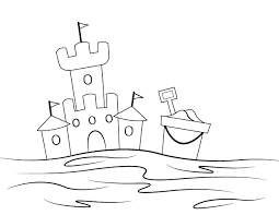 Why does most sand look the same? Printable Sand Castle Coloring Page