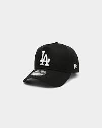New Era Los Angeles Dodgers K Frame Snapback Black White In 2021 New Era Korean Fits Dodger Hats