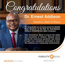 The bank is active in developing financial inclusion policy and is a member of the alliance for financial inclusion. Fidelity Bank Ghana On Twitter Congratulations To Dr Ernest Addison Governor Of Thebankofghana For Being Named Central Bank Governor Of The Year For Sub Saharan Africa By Globalmarkets Globalmarkets01 Digital Newspaper Https T Co Okmbcchdiz