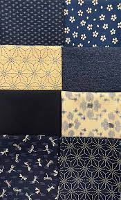 Amazon.com: Shibori Dragon Japanese Quilting Sewing Fabric - Fat Quarter  Color Pack - 8 Japanese Traditional Prints - Indigo, Navy & Tan, Brown