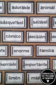 77 Spanish Cognatesmust Have Visual Resource Cognates Are Instant Comprehensible Input To Display All Year Long Spanish Cognates Word Wall Spanish Word Wall