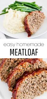 Easy Homemade Meatloaf Recipe I Heart Naptime Recipe Homemade Meatloaf Easy Meatloaf Meat Loaf Recipe Easy