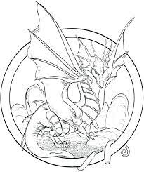 Printable adults difficult dragons coloring page. Dragon Coloring Pages For Adults Best Coloring Pages For Kids