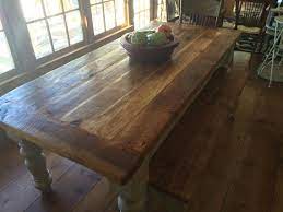 8 Foot Heart Pine Farmhouse Table By Wellsworksfurniture On Etsy Farmhouse Dining Room Table Farmhouse Table Dining Room Table