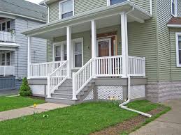 But having access to the dining area and a lounge area with two separate stairs makes this little deck a gem! Front House Steps Design Novocom Top