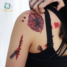 The products you need to make a permanent decision a little permanent. 24 Verschiedene 10x15cm Horror Halloween Make Up Tattoos Gefalschte Blut Lippen Narben Kurbis Tattoos Mit Gefalschte Schorf Blut Pumpkin Tattoos Makeup Tattootattoo Fake Aliexpress