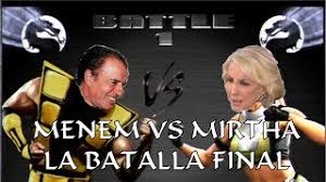 El look primaveral de juanita viale en la noche de mirtha el parecido de juanita con raiden de mortal kombat fue uno de los memes que más se repitió en twitter, y hay que decirlo, si bogani no se inspiró en ese personaje del famoso juego, pega en el palo. Menem Vs Mirtha La Batalla Final Mortal Kombat Youtube