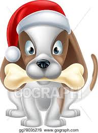 450x470 christmas dog bone clip art clipart panda. Vector Illustration Cartoon Christmas Puppy Eps Clipart Gg78035278 Gograph