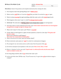 Bill nye states of matter worksheet answer key from bill nye energy worksheet, source:guillermotull.com. Bill Nye And The Water Cycle Handout