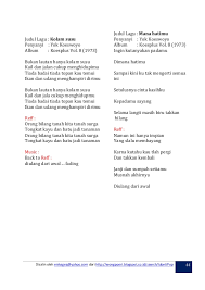 Koleksi Lirik Album Koes Plus Lengkap Enhagea Yahoo Com 2018