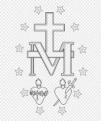 Miraculous Medal Coloring Book Immaculate Conception Immaculate Heart Of Mary Medal Angle White Child Png Pngwing