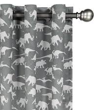 Your Zone Dino Days Grommet Room Darkening Juvi Panel Pairs Walmart Com Curtains Room Darkening Blackout Curtains