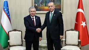 Başkan Erdoğan Özbek mevkidaşı Mirziyoyev ile görüştü