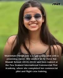 She trained, she believed, she flew. Shambhavi Pathak's life is a reminder that women belong everywhere — even where the sky seems unreachable. ✨ . (Shambhavi Pathak, Ajit Pawar, Shambhavi Pathak, woman