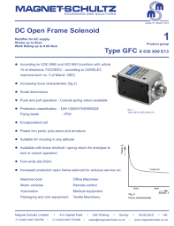 Original unlock cable for furiousgold hardware. 1 Dc Open Frame Solenoid Type Gfc X 030 X00 E13 Manualzz