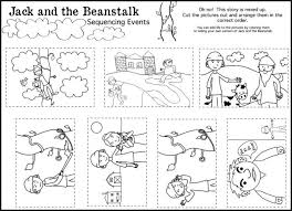 Use these fairy tale activity cards to help your students understand sequencing. Jack And The Beanstalk Story Sequence Worksheets 99worksheets