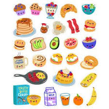 Decorate your laptops, water bottles, notebooks and windows. Kawaii Breakfast Foods Sticker Set Pendidikan Seni Seni Krayon Seni