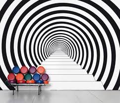 Perspective 3d Wall Applique Modern Wall Decor 3d Wall Murals Graphic Wallpaper