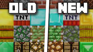 See full list on minecraft.fandom.com Minecraft Old Vs New Texture Pack Comparison Youtube