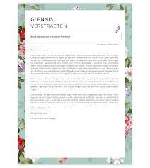 Cv Template Glennis Creatief Cv Nl