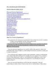 Check spelling or type a new query. Ppa 696 Research Methods Statistical Hypothesis Testing Statistical Significance