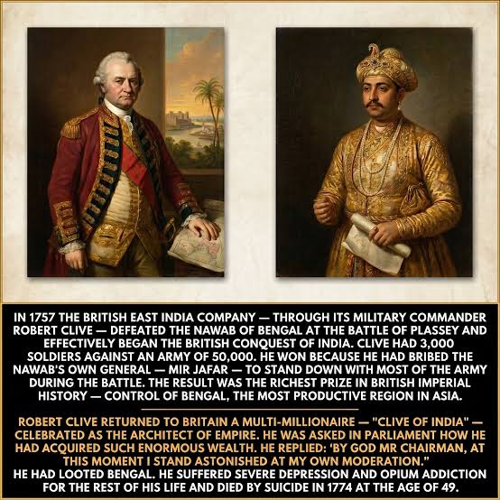 Robert Clive's arrival in Madras on May 31, 1744