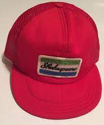 Vtg Shakespeare Trucker Hat Red Fishing Made In The Usa Large Extra Large Trucker Hat Hats Fishing Outfits