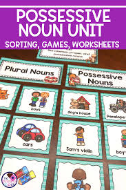 Possessive Nouns Possessive Nouns Possessives Nouns Kindergarten