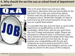 Top 10 School Head Of Department Interview Questions And Answers This Or That Questions Interview Questions And Answers Nurse Job Description