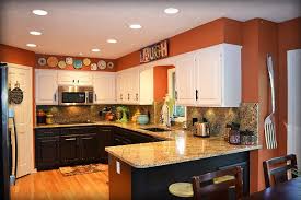 marvellous orange gray walls white