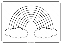 Browse through two pages full of printable spring coloring sheets over at raising our kids. Printable Rainbow Coloring Page For Kids