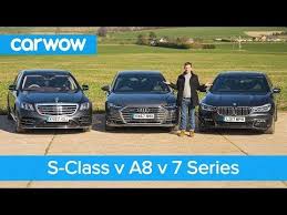 750hp audi rs7 c8 *332kmh* review on autobahn no speed limit by autotopnl. Mercedes S Class Vs Audi A8 Vs Bmw 7 Series Review Which Is The Best Carwow Reviews Youtube In 2020 Mercedes S Class Audi A8 Bmw