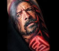 Dave Grohl tattoo by Michael Taguet