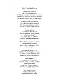 Year 6 Leavers Song Don T Stop Believing Highschoolgraduation High School Graduation Songs In 2020 Leavers Song Preschool Graduation Songs School Leavers