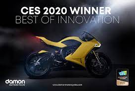 Damon Motorcycles Wins Ces 2020 Innovation Award For Hypersport Electricmotorcycles News It S Time