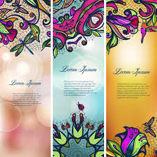 In this video we are gonna learn another very pretty and easy lace patternplease don t forget to subscribe.thank you !!!! Vintage Color Lace Floral Set Of Banners For Your Designs 480243 Vector Art At Vecteezy