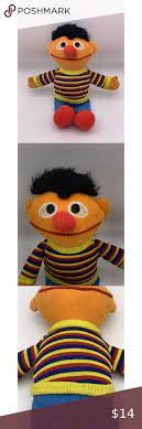 Vintage Plush Sesame Street Ernie Stuffed Animal Vintage Plush Pet Toys Plush