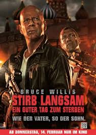 Das bild zeigt eine noch ziemlich junge rumer am set von stirb langsam beim nasenküsschen mit papa bruce willis. Cine 5 Stirb Langsam Ein Guter Tag Zum Sterben