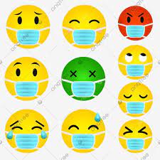 Set Of Emoticos Wearing Medical Mask Ico Emoji Character Social Media Message Sick Clipart Emticon Emoji Png Transparent Clipart Image And Psd File For Free Emoji Characters Media Messages Medical Masks